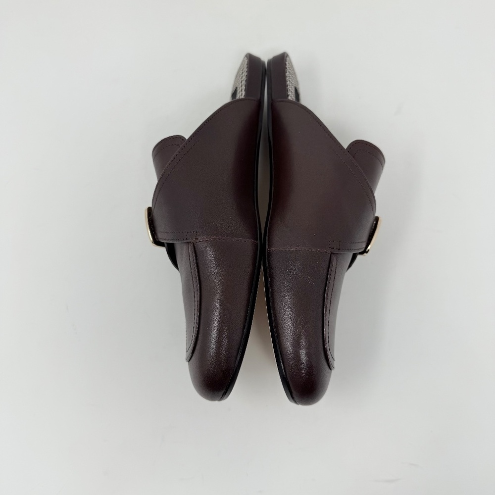New Vince Minetta Leather Loafer Mule Chili Brown Sz 6.5 - Picture 10 of 13